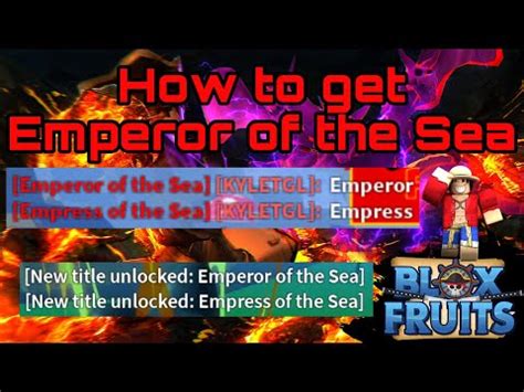 how to get empress of the sea title